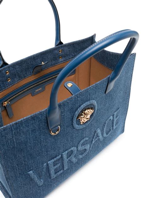 versace la medusa mini bag|versace denim tote bag.